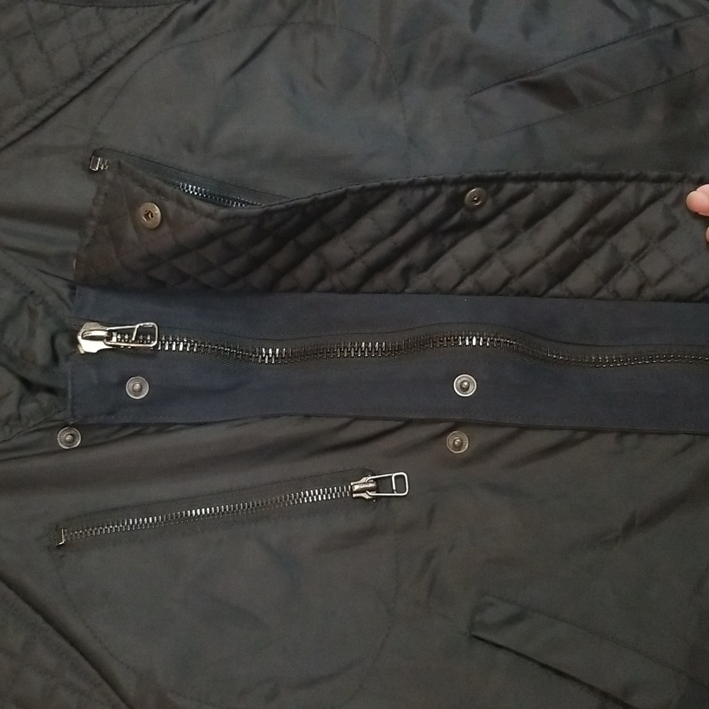 Vanson Black Triple Closure adjustable Quilted Vest Size 42 - Picture 10 of 13